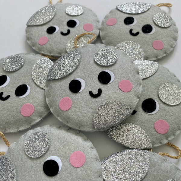 Jolly Moon Felt Hanging Decoration