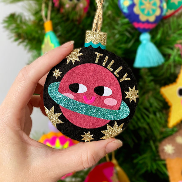 Personalised Cheeky Space Bauble