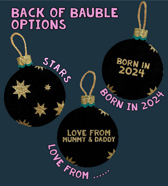 Personalised Cheeky Space Bauble