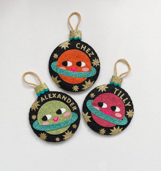 Personalised Cheeky Space Bauble
